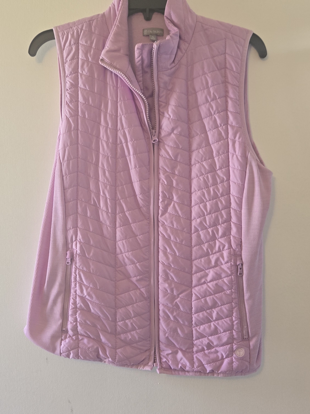 Talbots Quilted Pink Sleeveless Puffer Vest